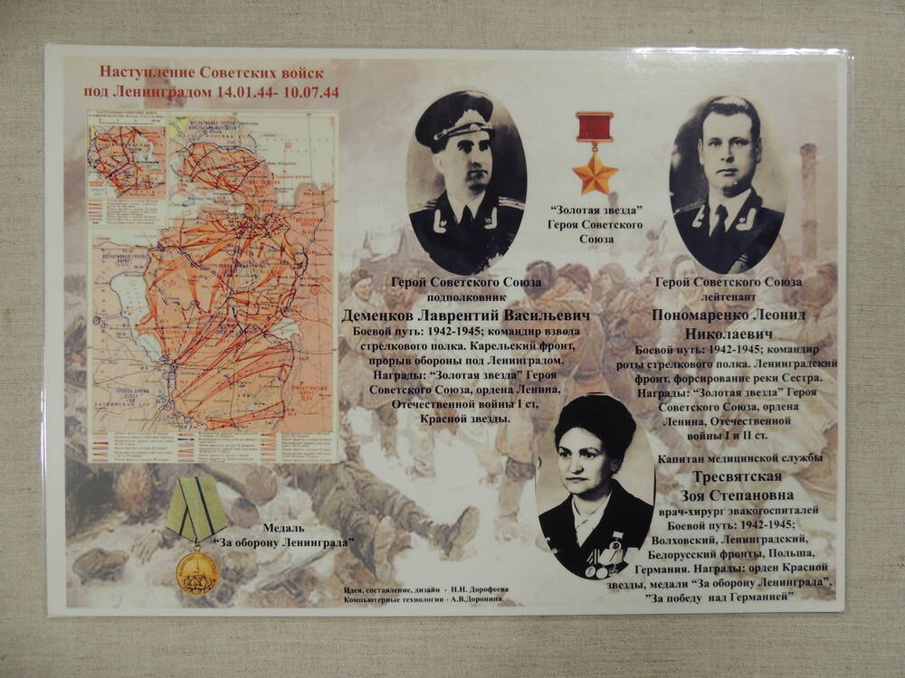 Комплект плакатов И тыл, и фронт, посвященных юргинцам, строившим завод и город в годы войны и воевавшим на разных фронтах.
