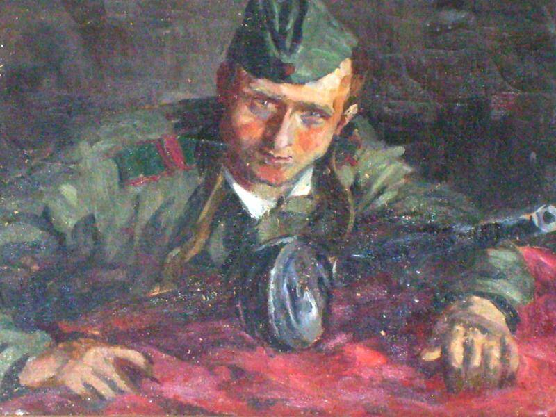 Портрет героя Советского Союза, сержанта Кантария
