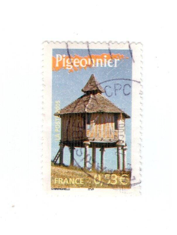  Марка почтовая. 0,53 евро. PIGEONNIER.