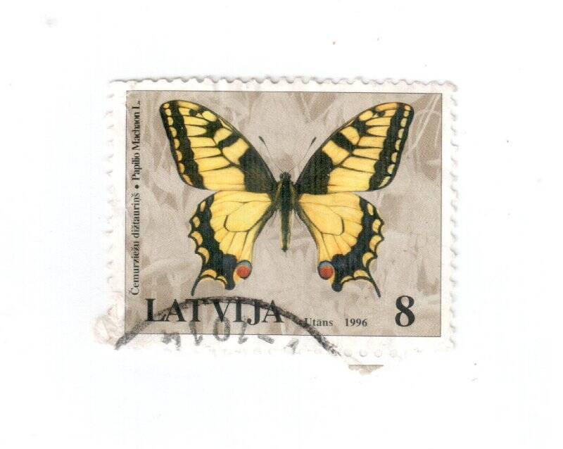  Марка почтовая. 8. Papilio Machaon L.