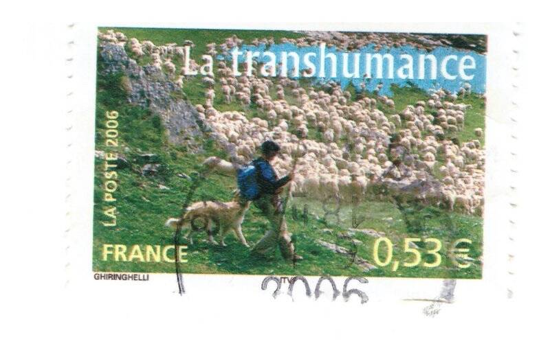  Марка почтовая. 0,53 евро. La transhumance