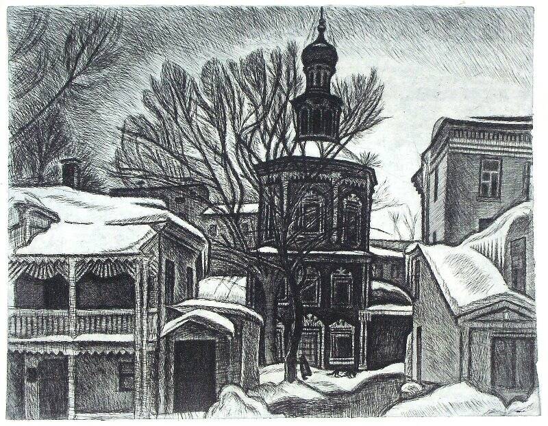 Церковь Троицы в Хохлах. Из серии Москва.