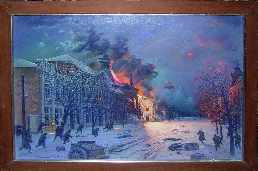 Картина Бой в городе Азове 7 февраля 1943 года.