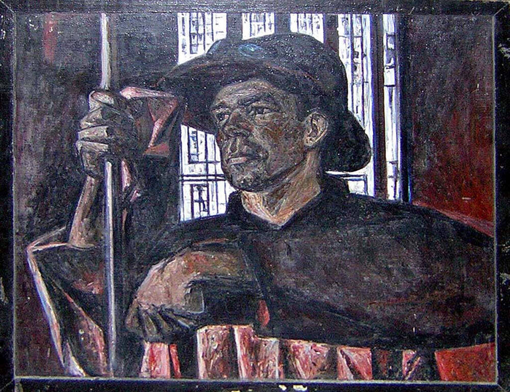 Картина Портрет литейщика.