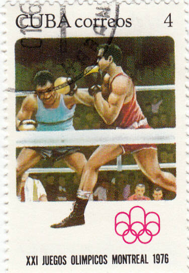 Марка почтовая, гашеная. Олимпийские игры Монреаль 1976 г.