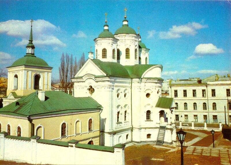 Фотооткрытка почтовая, цветная, маркированная. Киев. Покровская церковь.XVIII в.