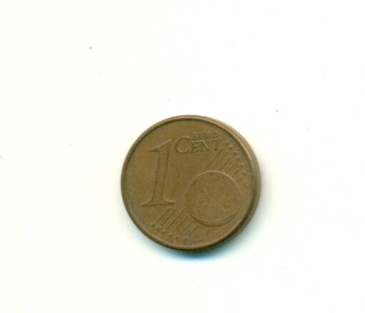 Монета.
 1 евро 2002 г.