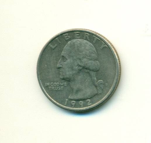 Монета.  Четверть доллара. США.  1992 г.