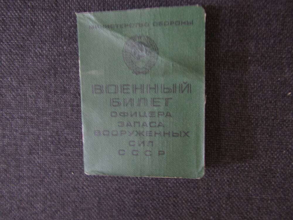 Военный билет на имя Буздина В. В.