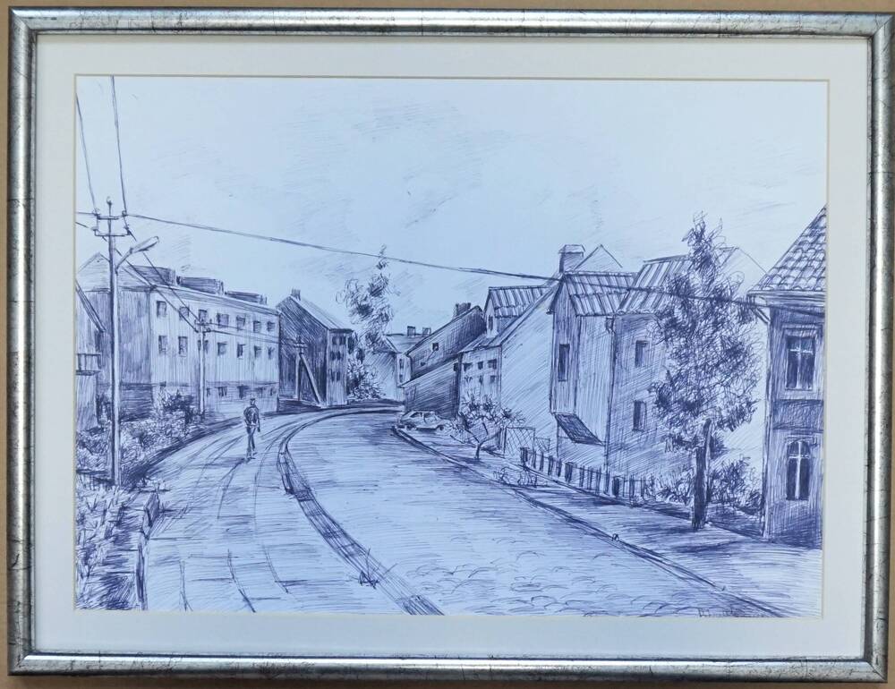 Рисунок Улица Красноармейская (из цикла Мой город).