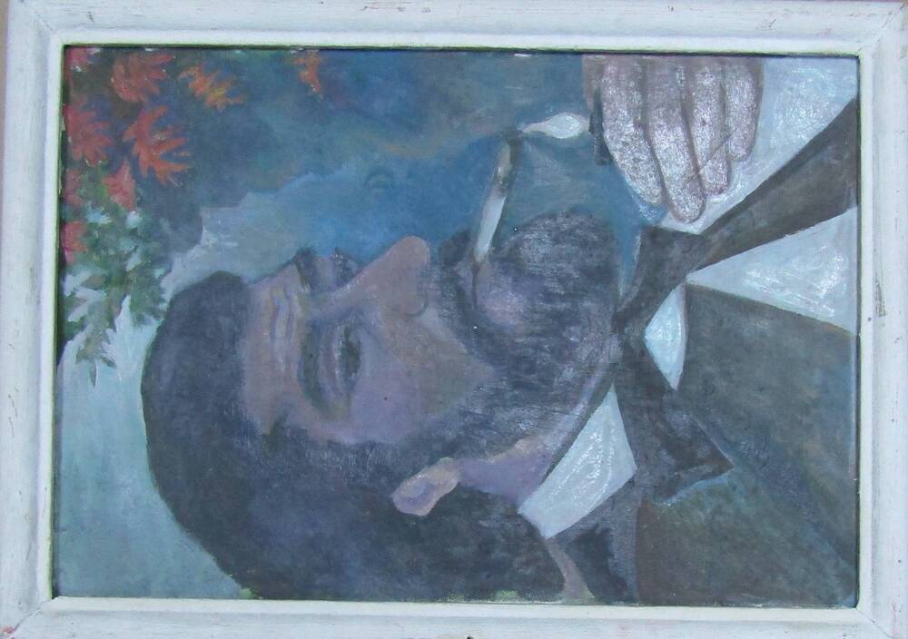 картина Портрет Мещанинова ,Ахметов Б.Р.,1990 г.