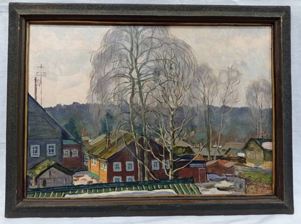 Картина Шенкурск. Из окна гостиницы