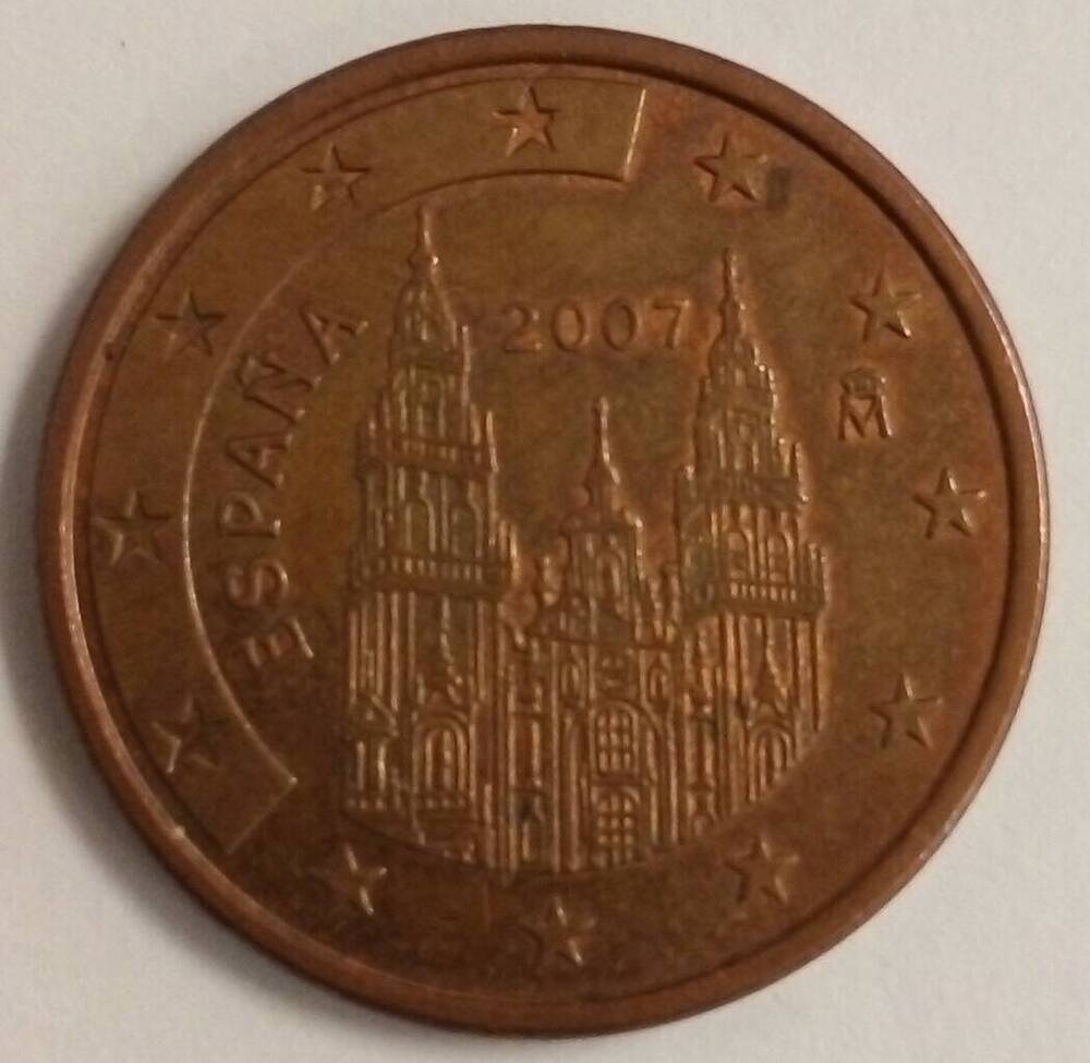 Монета 5 евро цент