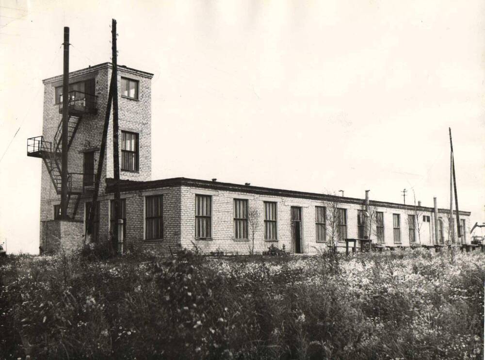 Фотография Полевая производственная база на участке добычи торфа. Торфопредприятие Чистик, 1983 г.
