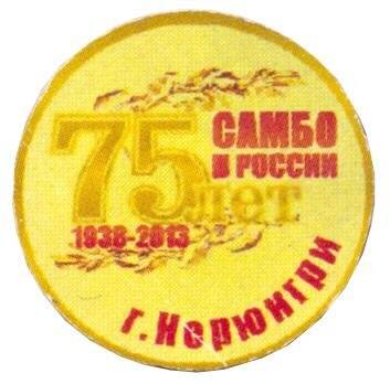 Значок. Самбо. 75 лет в России.1938-2013. Нерюнгри.