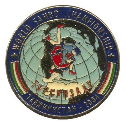 Значок. World sambo championship. Турсунзадэ. Таджикистан. 2004.