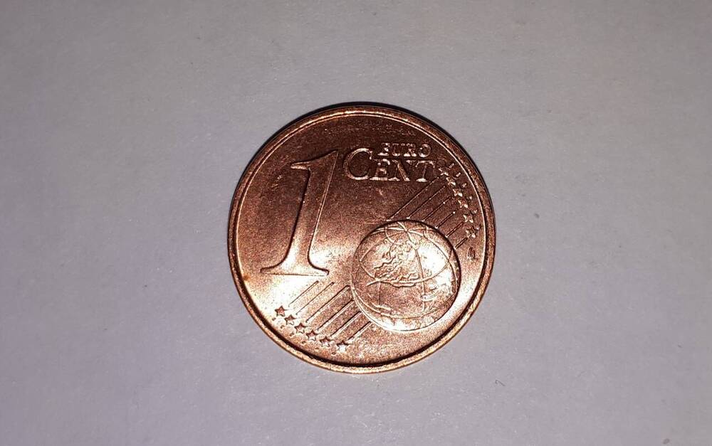 Монета. 1 евро цент(euro/cent), 2017 г., Германия