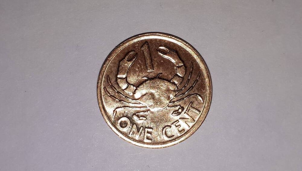 Монета. 1 цент (ONE CENT), 2014 г., Сейшелы
