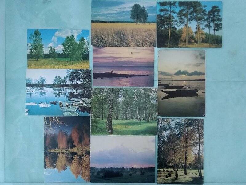 Открытка. Набор открыток «Природа» в конверте. г. Москва: изд. «Планета», 1981 г.