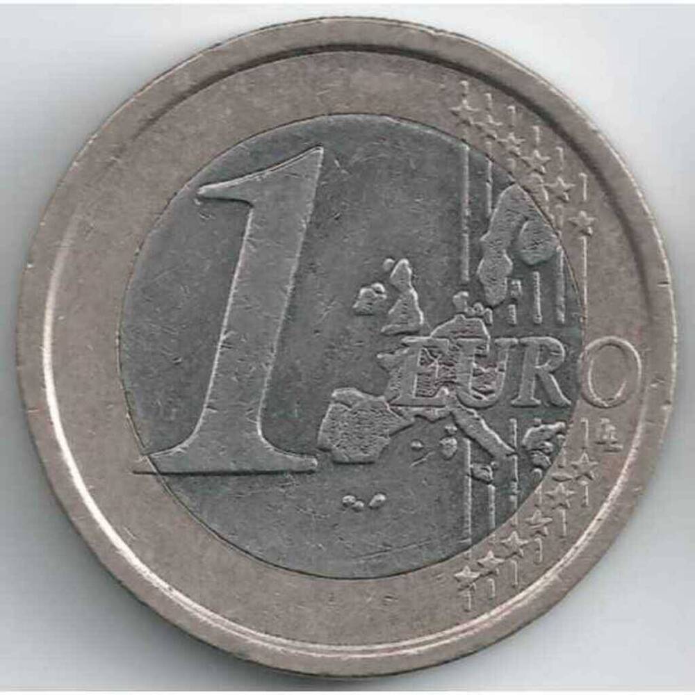 Монета 1 евро 2000 г.