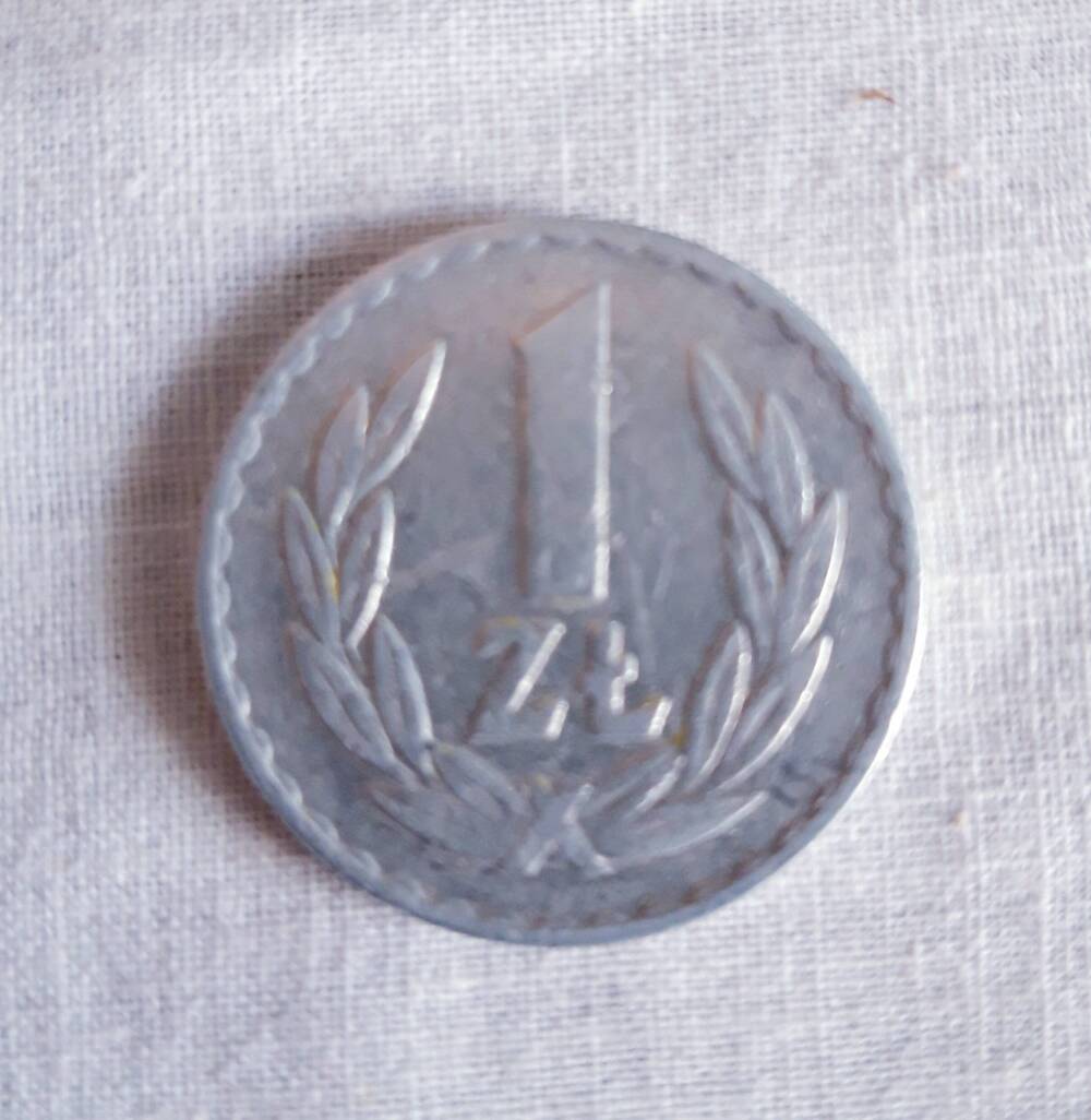Монета Польши  -  1 злотый, 1969