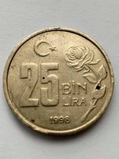Монета 25 лир