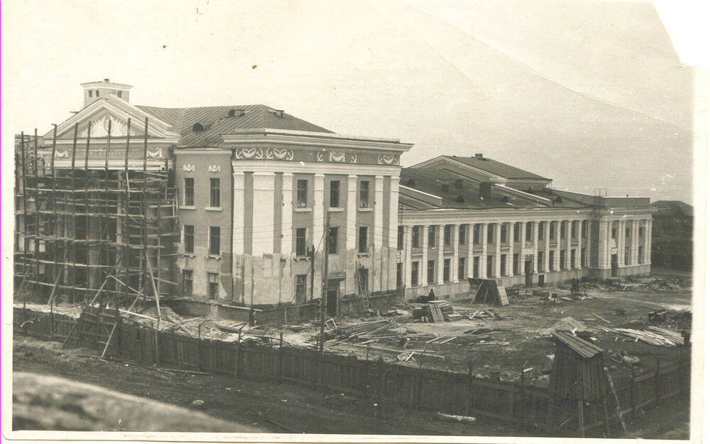 Фотография. Строительство Дома культуры в городе Советская Гавань