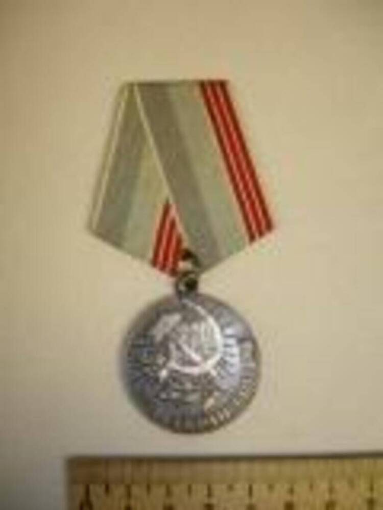 Медаль Ветеран труда Рубцовой Фаины Ивановны, ветерана Великой Отечественной войны.