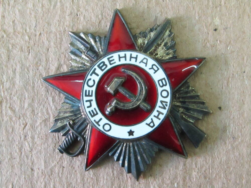 Орден Отечественной войны I степени принадлежал Благодарёву М.С.