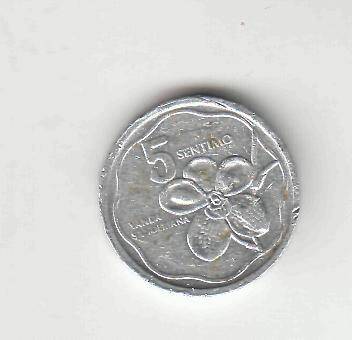 Монета 5 сентимов 1988 г. Филиппины.