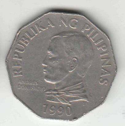 Монета 2 писо 1990 г. Филиппины.