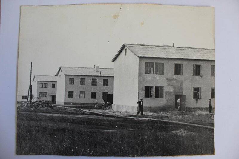 Вид на поселок Строителей. 1961г. Фотография