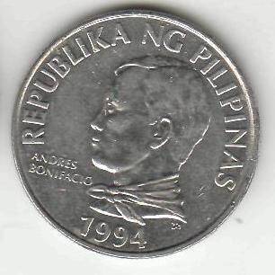 Монета 2 писо 1994 г. Филиппины.