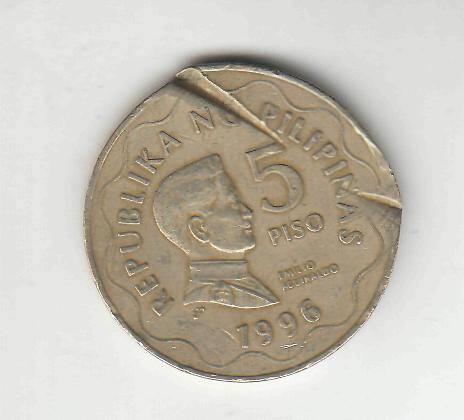 Монета 5 писо 1996 г. Филиппины.