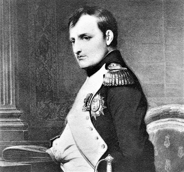 Картина. «Портрет Наполеона». Копия с французской гравюры XIX века.