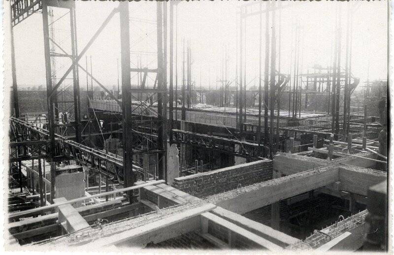 Фотография. Сердобский машиностроительный завод. Строительство главного корпуса.