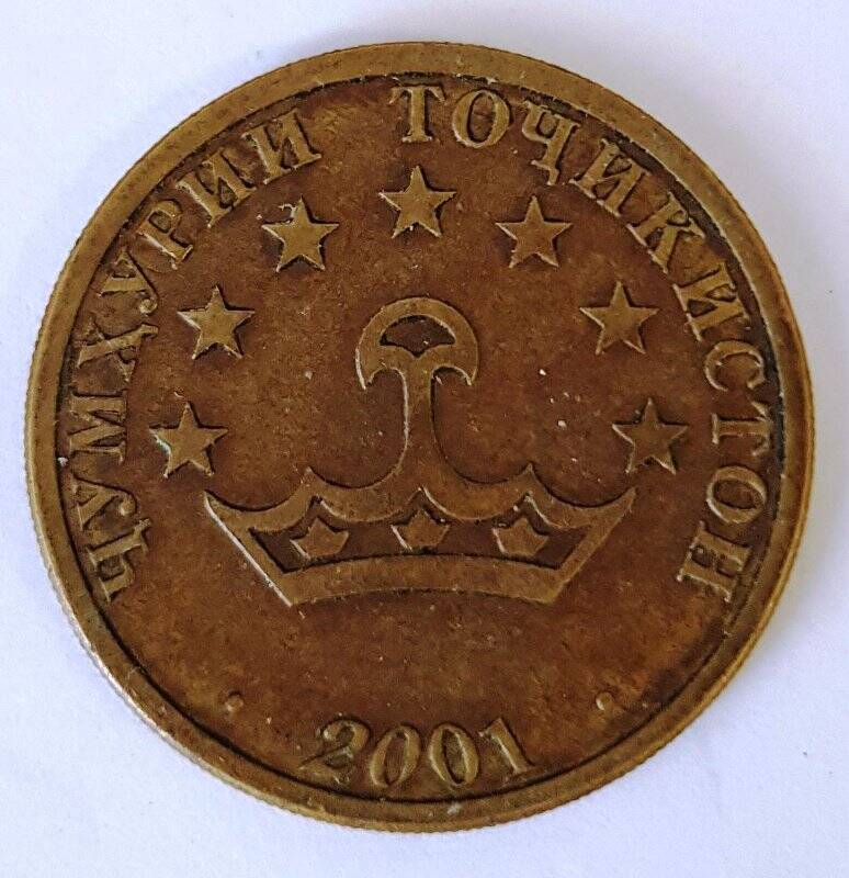 Монета иностранная. Таджикистан