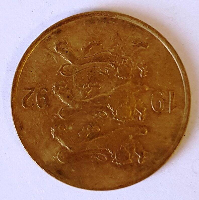 Монета иностранная. Эстонская республика (2-я республика)