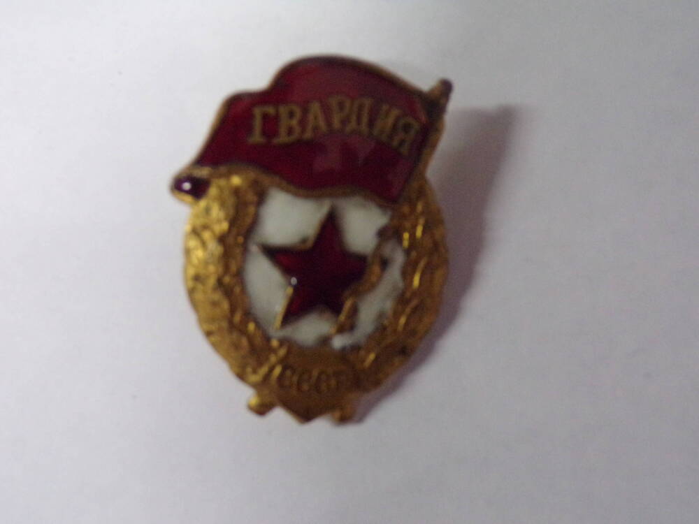 Знак «Гвардия» Заверженец Н.А.