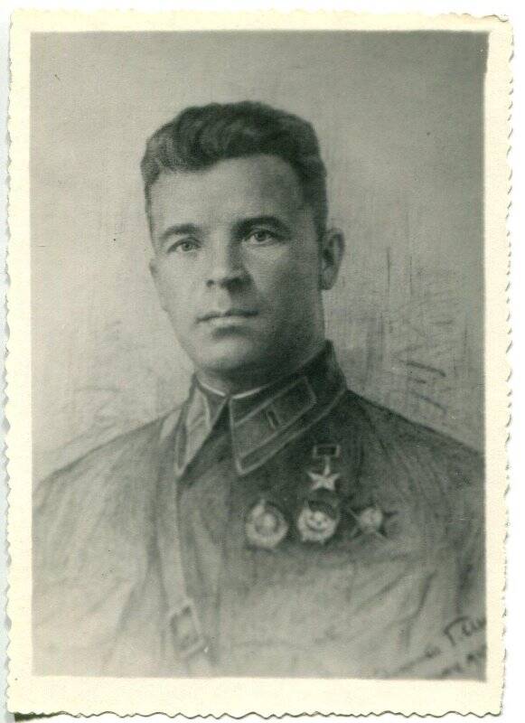 Фотография, с портрета В.М. Чистякова художника т. Шаха 1943 г.
