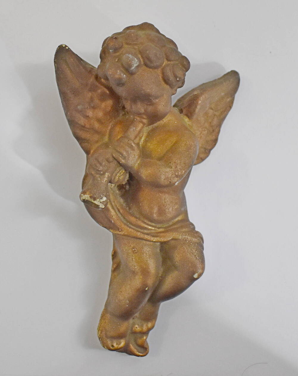 Скульптура «Ангел». Мальчик с музыкальным рожком. СССР, 1970 год