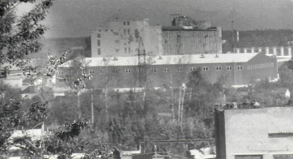 Фотография. Вид на Ивантеевскую хлопкопрядильную фабрику имени С.Г. Лукина.
