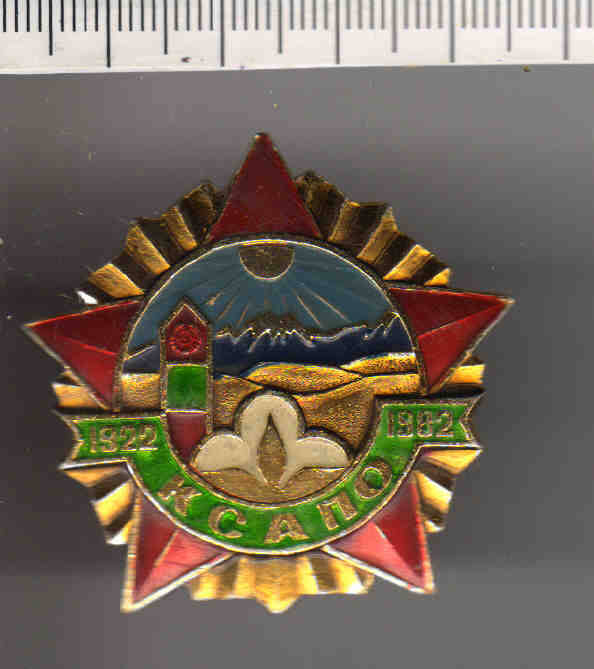 Знак юбилейный 1922-1982 КСАПО (Краснознаменный Среднеазиатский Пограничный Округ).