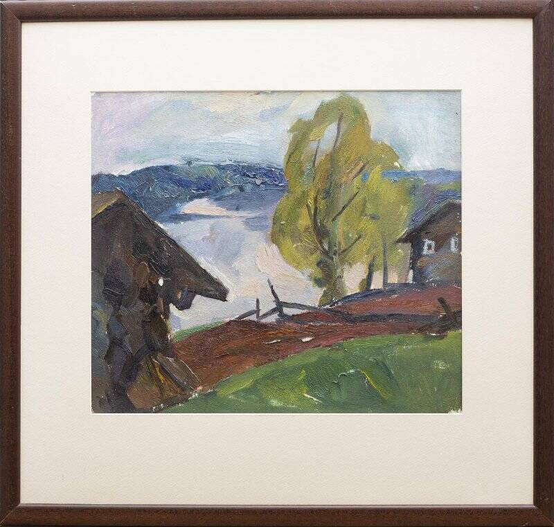 Картина «Над рекой Сухоной летом»