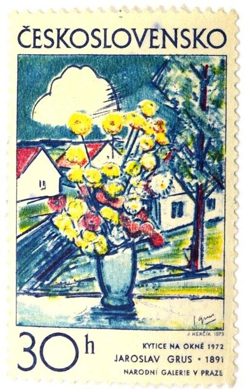 Почтовая марка (Чехословакия) «Ярослав Круз (1891 - 1972)»