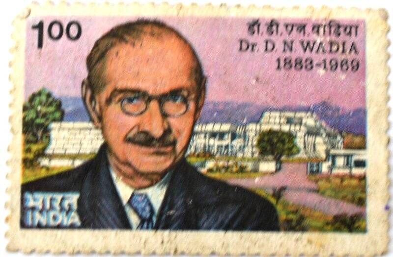 Почтовая марка (Индия) «Dr. D.N. Wadia 1883 - 1969»