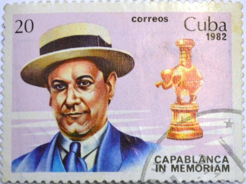 Почтовая марка (Куба) «Capablanca in Memoriam»
