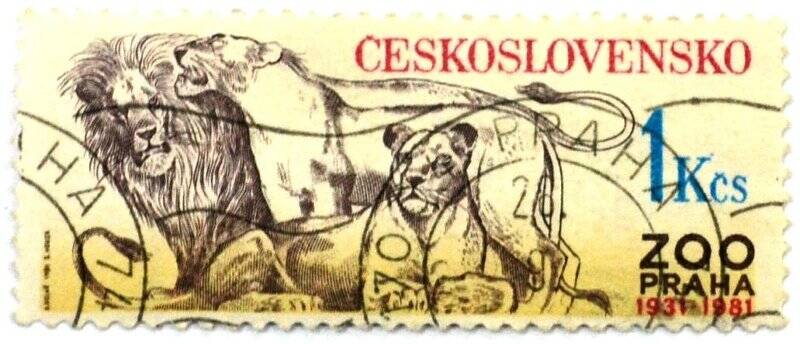 Почтовая марка (Чехословакия) «Zoo. Prana (1931 - 1981)»