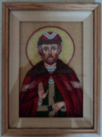 Икона «Святой Дмитрий Донской», в раме под стеклом