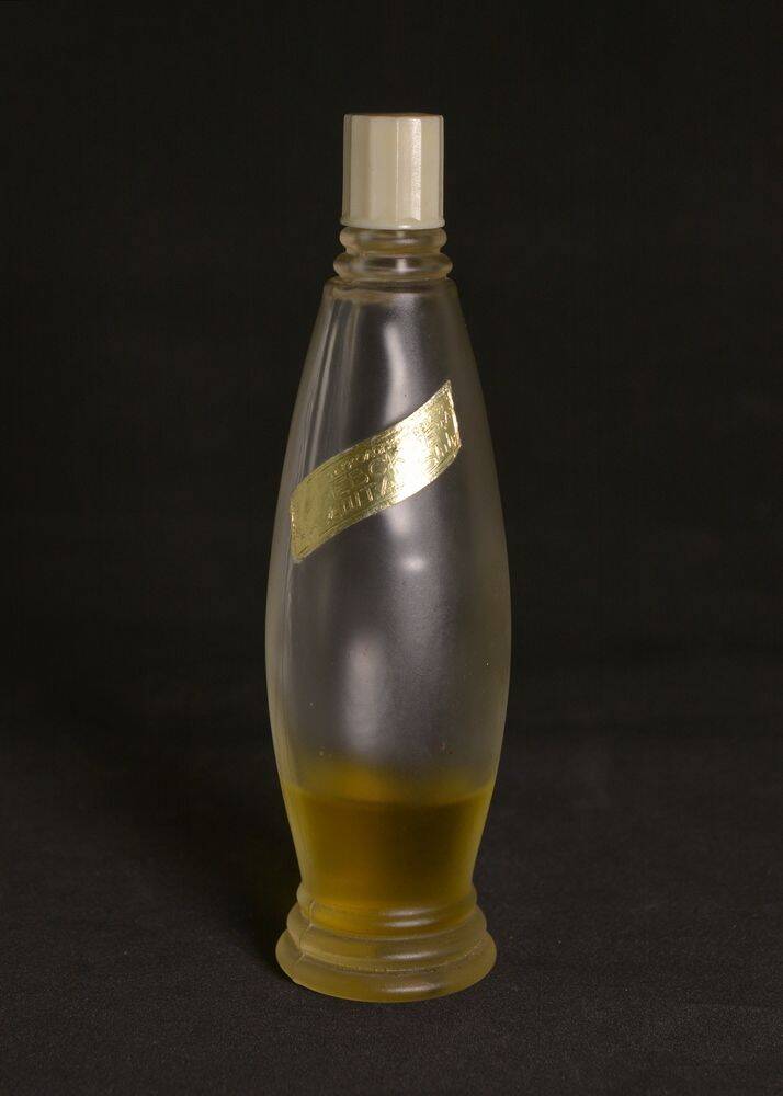 Флакон парфюмерный с  одеколоном «Киевские каштаны» из прозрачного матового бесцветного стекла
